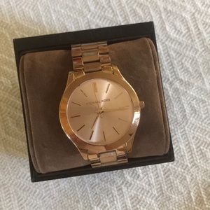 Micheal Kors rose gold watch